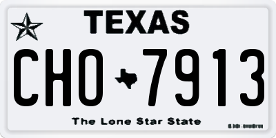 TX license plate CHO7913