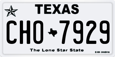 TX license plate CHO7929