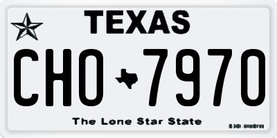 TX license plate CHO7970