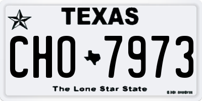 TX license plate CHO7973
