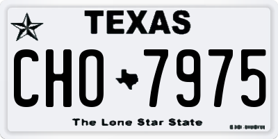 TX license plate CHO7975