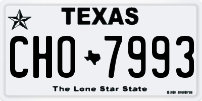 TX license plate CHO7993
