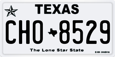 TX license plate CHO8529