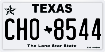 TX license plate CHO8544