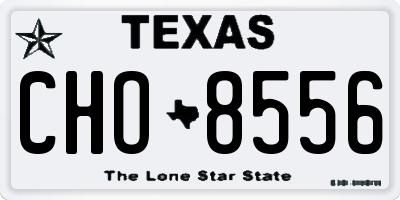 TX license plate CHO8556