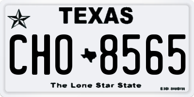 TX license plate CHO8565