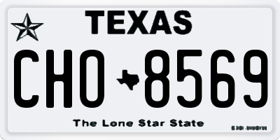 TX license plate CHO8569