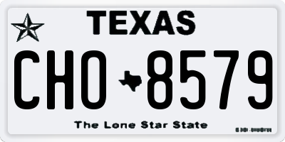 TX license plate CHO8579