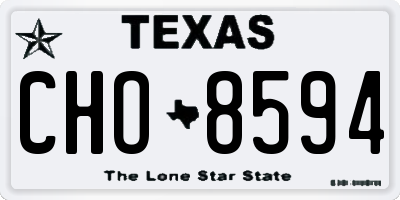 TX license plate CHO8594