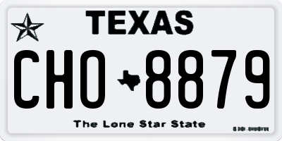 TX license plate CHO8879