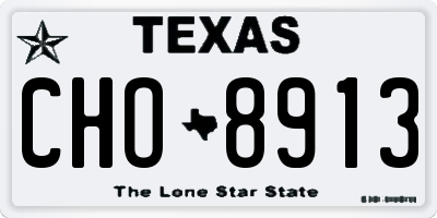 TX license plate CHO8913