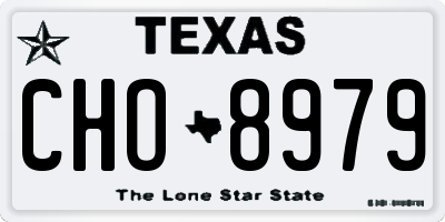 TX license plate CHO8979