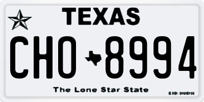 TX license plate CHO8994