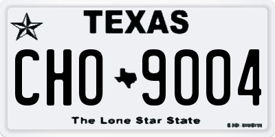 TX license plate CHO9004