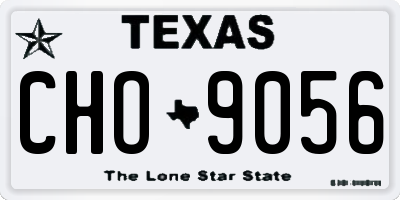 TX license plate CHO9056