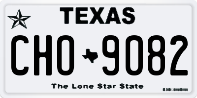 TX license plate CHO9082