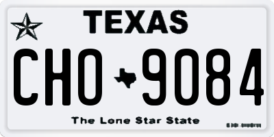 TX license plate CHO9084