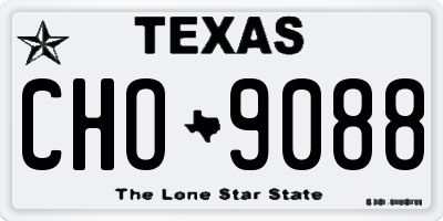TX license plate CHO9088