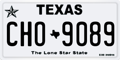 TX license plate CHO9089