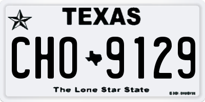 TX license plate CHO9129