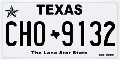 TX license plate CHO9132