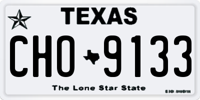 TX license plate CHO9133