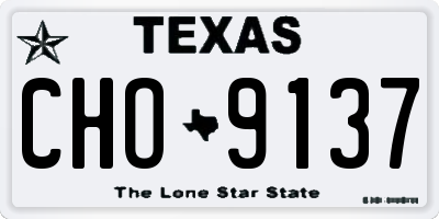 TX license plate CHO9137