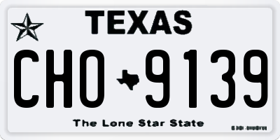 TX license plate CHO9139