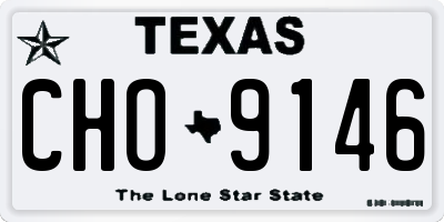 TX license plate CHO9146