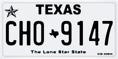 TX license plate CHO9147
