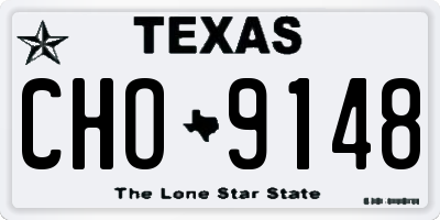 TX license plate CHO9148