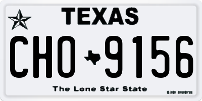 TX license plate CHO9156