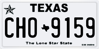 TX license plate CHO9159