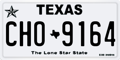 TX license plate CHO9164