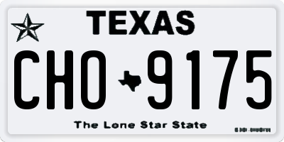 TX license plate CHO9175