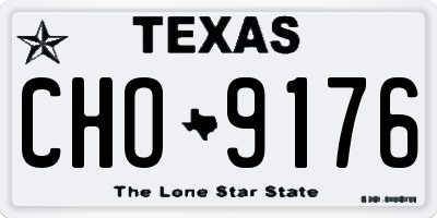 TX license plate CHO9176