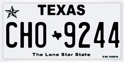 TX license plate CHO9244