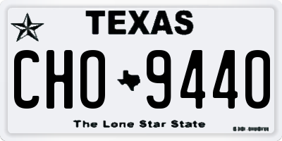 TX license plate CHO9440