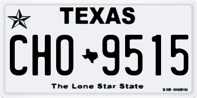 TX license plate CHO9515