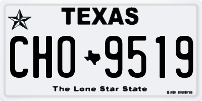 TX license plate CHO9519