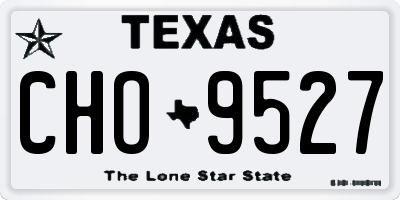 TX license plate CHO9527