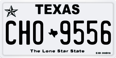 TX license plate CHO9556