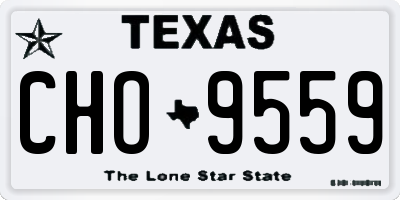 TX license plate CHO9559