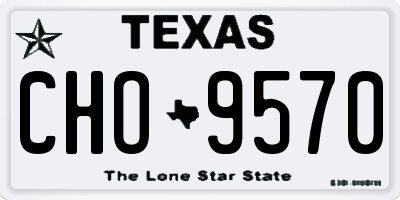 TX license plate CHO9570