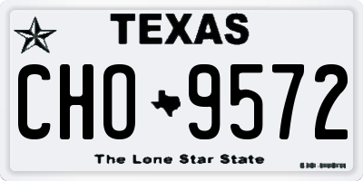 TX license plate CHO9572