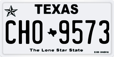 TX license plate CHO9573
