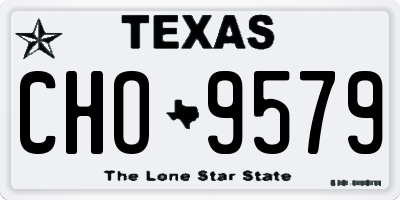 TX license plate CHO9579