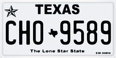 TX license plate CHO9589