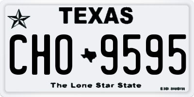 TX license plate CHO9595