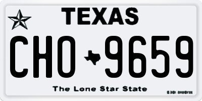 TX license plate CHO9659